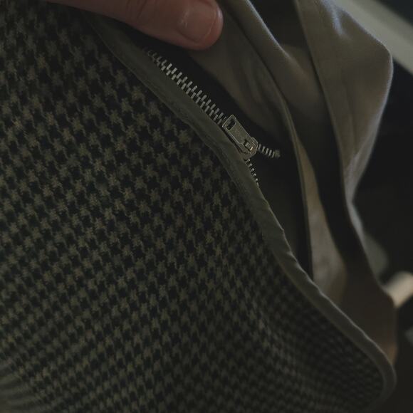 Amanda Smith Trench Coat 6P Petite Oversized Belted Button Tan Neutral - Picture 5 of 5